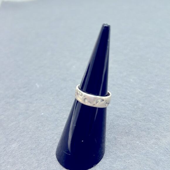 925 Thailand Sterling Silver Footprints Toe Ring Adjustable Size - Picture 12 of 12